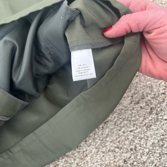 PRICE FIRM Elizabeth and James Army Green Cinch Waist Jacket Size S - Picture 4 of 4